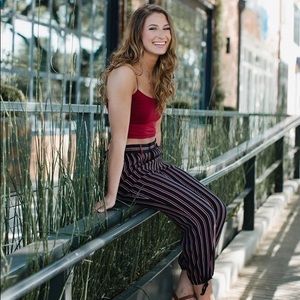 Anthropologie striped pants